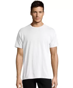 Men's Hanes® ComfortWash Garment-Dyed Tee -Mens Hanes Clothing Shop 4462323 White