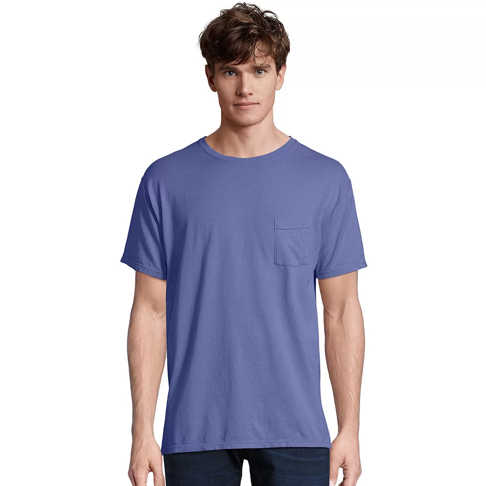 Men's Hanes® ComfortWash Garment-Dyed Pocket Pajama Tee 13 Men's Hanes® ComfortWash Garment-Dyed Pocket Pajama Tee - Image 11