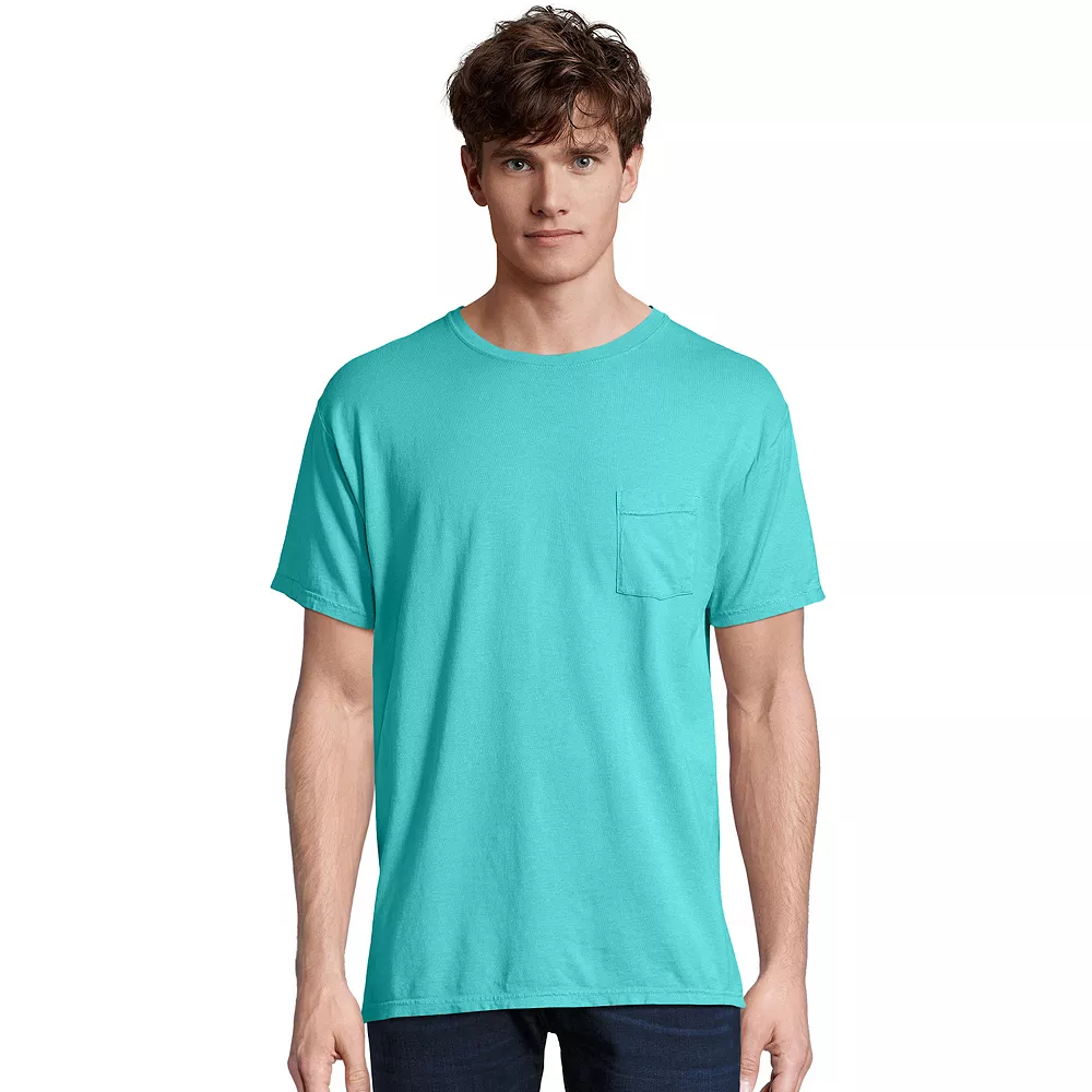 Men's Hanes® ComfortWash Garment-Dyed Pocket Pajama Tee 12 Men's Hanes® ComfortWash Garment-Dyed Pocket Pajama Tee - Image 10