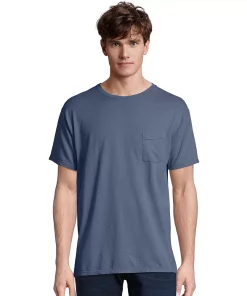 Men's Hanes® ComfortWash Garment-Dyed Pocket Pajama Tee 19 Men's Hanes® ComfortWash Garment-Dyed Pocket Pajama Tee -Mens Hanes Clothing Shop 4462324 Saltwater