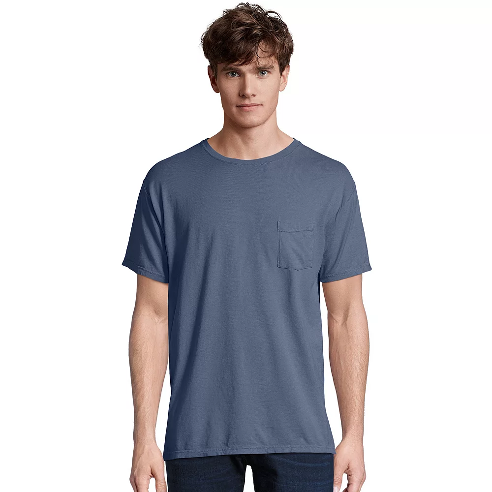 Men's Hanes® ComfortWash Garment-Dyed Pocket Pajama Tee 9 Men's Hanes® ComfortWash Garment-Dyed Pocket Pajama Tee - Image 7