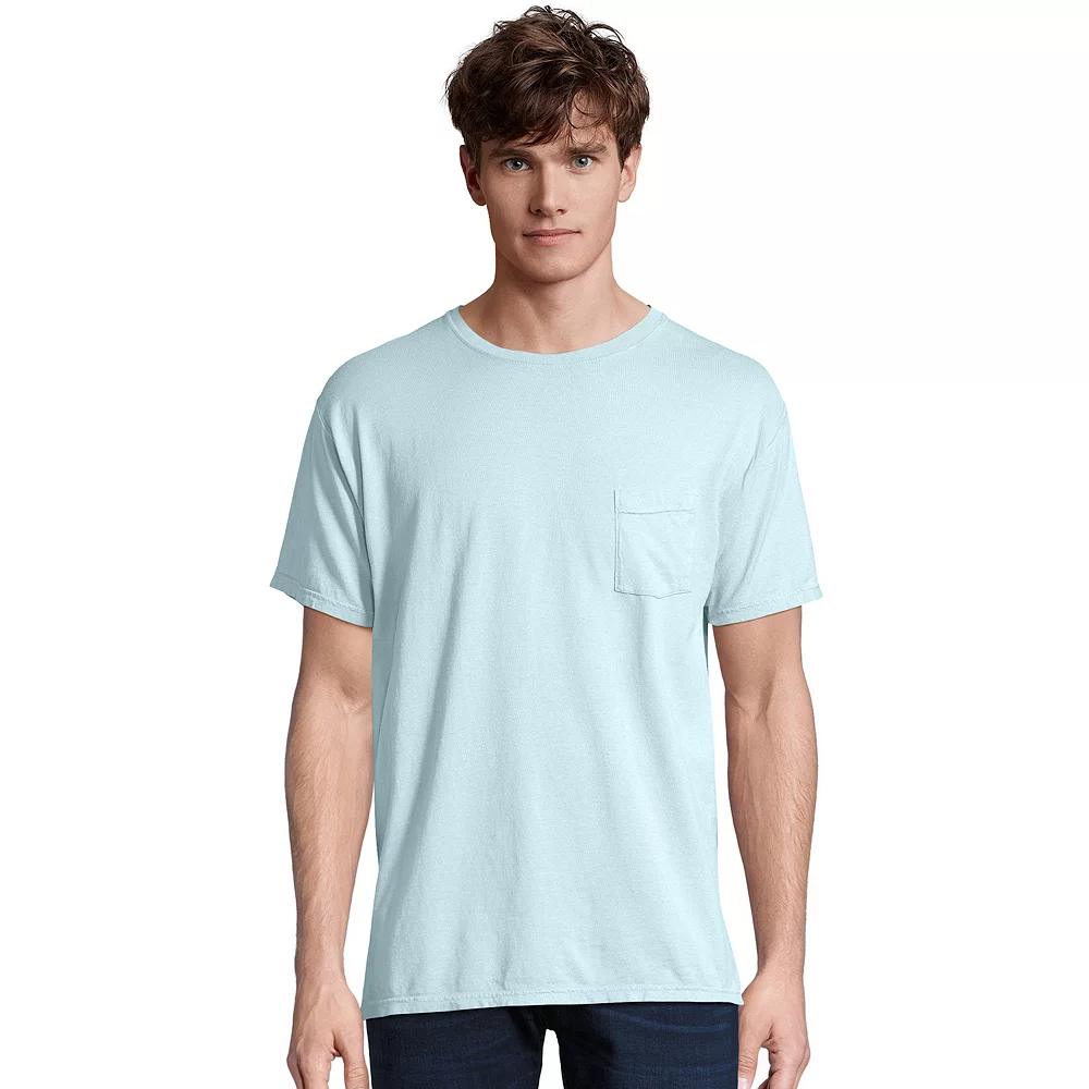 Men's Hanes® ComfortWash Garment-Dyed Pocket Pajama Tee 10 Men's Hanes® ComfortWash Garment-Dyed Pocket Pajama Tee - Image 8