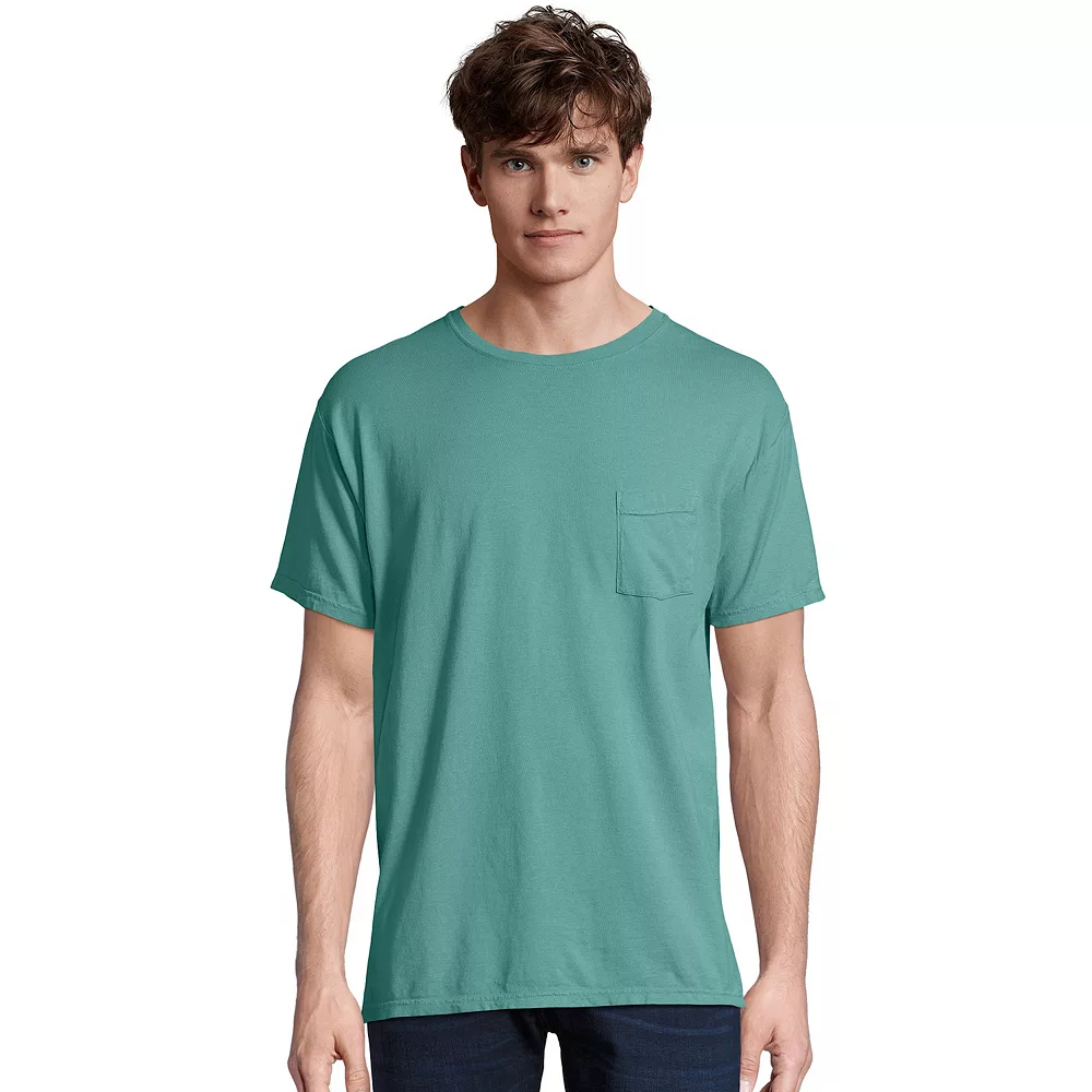 Men's Hanes® ComfortWash Garment-Dyed Pocket Pajama Tee 5 Men's Hanes® ComfortWash Garment-Dyed Pocket Pajama Tee - Image 3