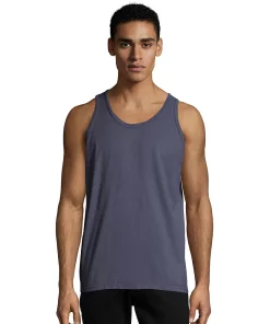 Men's Hanes® ComfortWash Garment-Dyed Tank -Mens Hanes Clothing Shop 4462636 Anchor Slate