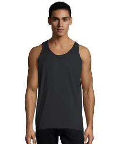 Men's Hanes® ComfortWash Garment-Dyed Tank -Mens Hanes Clothing Shop 4462636 Black