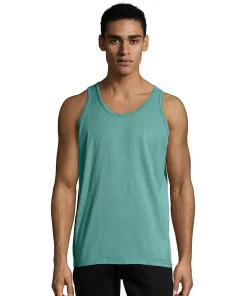 Men's Hanes® ComfortWash Garment-Dyed Tank -Mens Hanes Clothing Shop 4462636 Spanish Moss