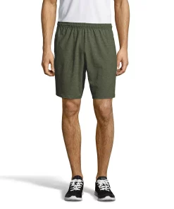 Men's Hanes® ComfortSoft Jersey Pocket Shorts 13 Men's Hanes® ComfortSoft Jersey Pocket Shorts -Mens Hanes Clothing Shop 4462814 Camo Green Heather