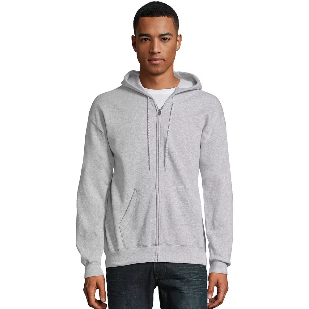 Men's Hanes® EcoSmart Fleece Full-Zip Hooded Jacket 8 Men's Hanes® EcoSmart Fleece Full-Zip Hooded Jacket - Image 6