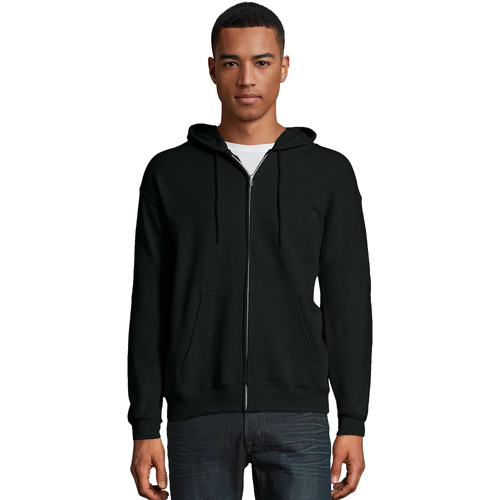 Men's Hanes® EcoSmart Fleece Full-Zip Hooded Jacket 12 Men's Hanes® EcoSmart Fleece Full-Zip Hooded Jacket - Image 10