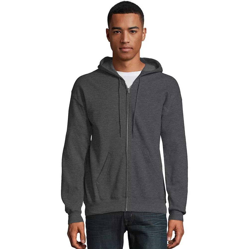 Men's Hanes® EcoSmart Fleece Full-Zip Hooded Jacket 13 Men's Hanes® EcoSmart Fleece Full-Zip Hooded Jacket - Image 11