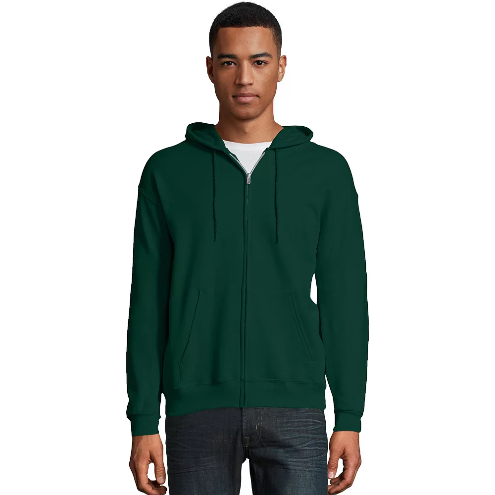 Men's Hanes® EcoSmart Fleece Full-Zip Hooded Jacket 5 Men's Hanes® EcoSmart Fleece Full-Zip Hooded Jacket - Image 3
