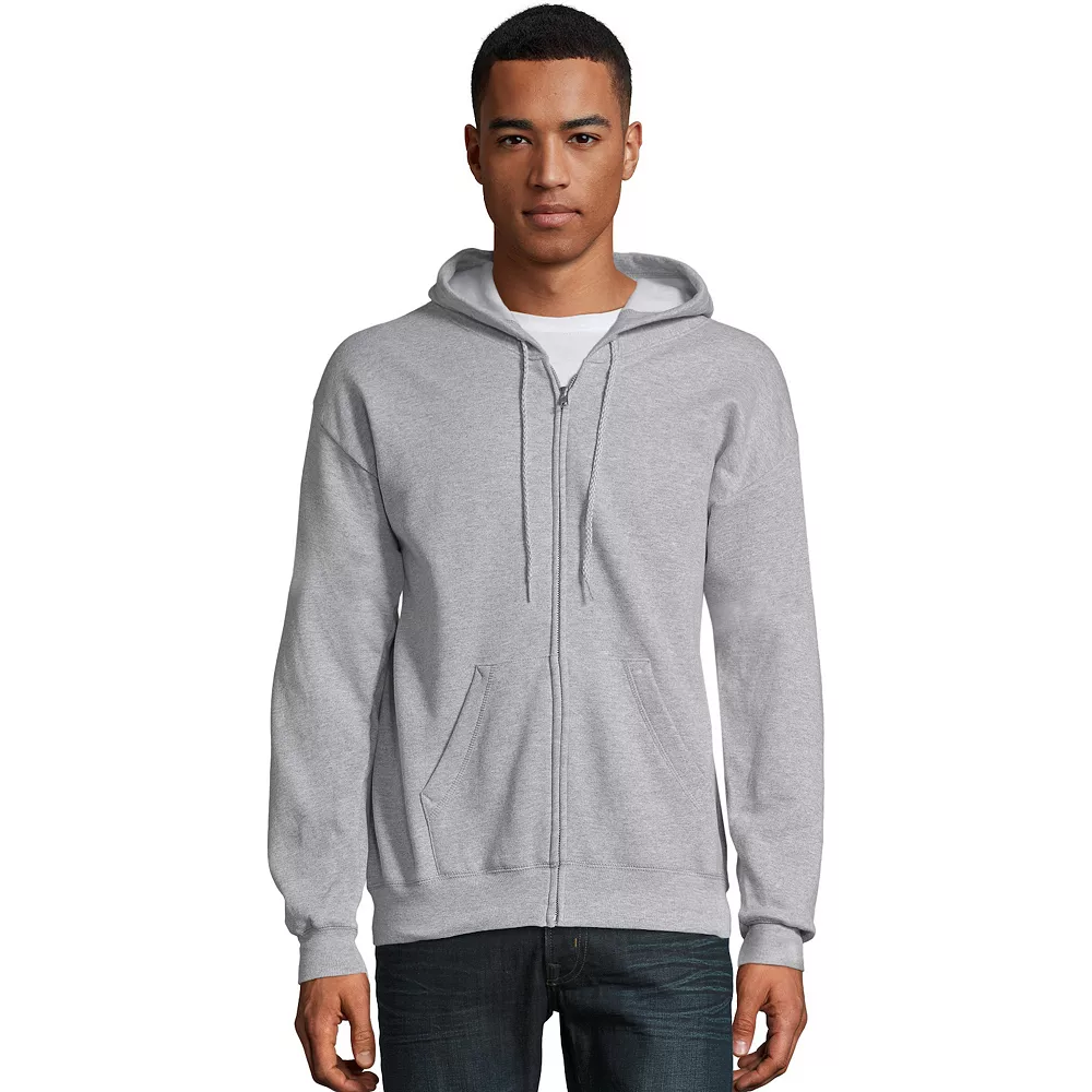 Men's Hanes® EcoSmart Fleece Full-Zip Hooded Jacket 9 Men's Hanes® EcoSmart Fleece Full-Zip Hooded Jacket - Image 7