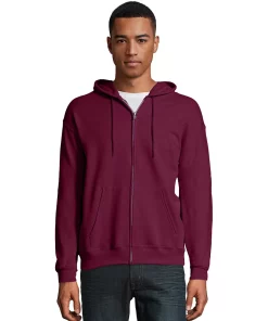 Men's Hanes® EcoSmart Fleece Full-Zip Hooded Jacket