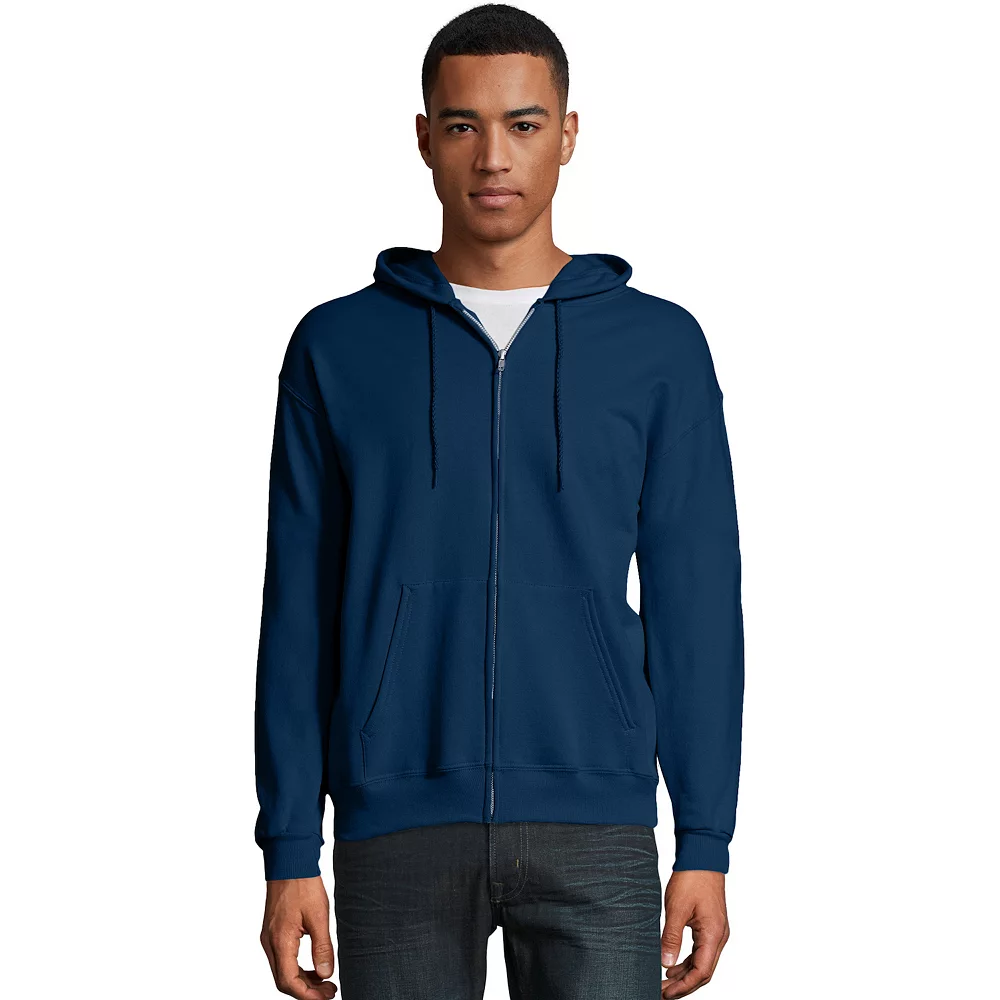 Men's Hanes® EcoSmart Fleece Full-Zip Hooded Jacket 11 Men's Hanes® EcoSmart Fleece Full-Zip Hooded Jacket - Image 9