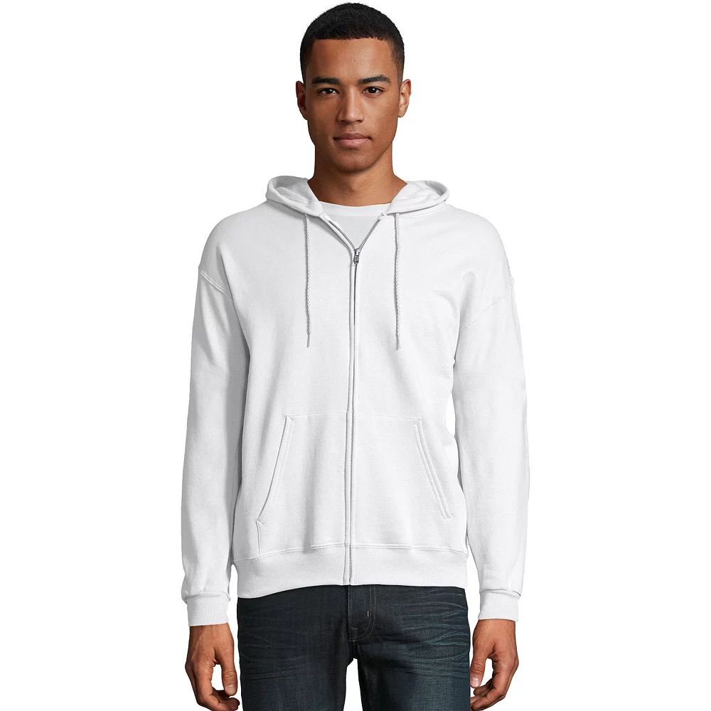 Men's Hanes® EcoSmart Fleece Full-Zip Hooded Jacket 6 Men's Hanes® EcoSmart Fleece Full-Zip Hooded Jacket - Image 4