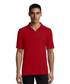 Men's Hanes® X-Temp Fresh IQ Classic-Fit Pique Polo 14 Men's Hanes® X-Temp Fresh IQ Classic-Fit Pique Polo -Mens Hanes Clothing Shop 4489035 Deep Red1