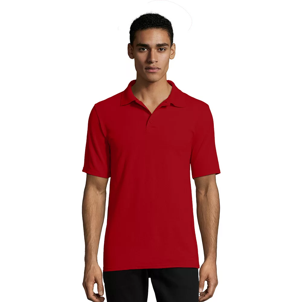 Men's Hanes® X-Temp Fresh IQ Classic-Fit Pique Polo 6 Men's Hanes® X-Temp Fresh IQ Classic-Fit Pique Polo - Image 4