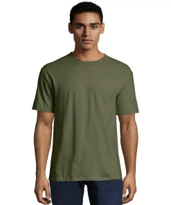 Men's Hanes® Beefy Heavyweight Tee -Mens Hanes Clothing Shop 4489037 Fatigue Green