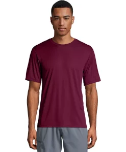 Men's Hanes® CoolDRI Performance Tee -Mens Hanes Clothing Shop 4489038 Maroon