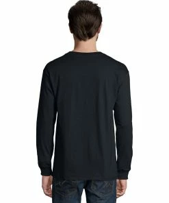Men's Hanes® Beefy Heavyweight Henley -Mens Hanes Clothing Shop 4489040 ALT