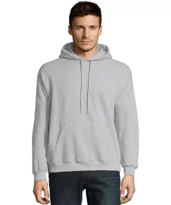 Men's Hanes® EcoSmart Fleece Pullover Hoodie -Mens Hanes Clothing Shop 4489043 Ash