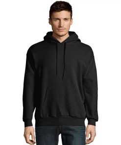 Men's Hanes® EcoSmart Fleece Pullover Hoodie -Mens Hanes Clothing Shop 4489043 Black