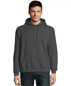 Men's Hanes® EcoSmart Fleece Pullover Hoodie -Mens Hanes Clothing Shop 4489043 Charcoal Heather