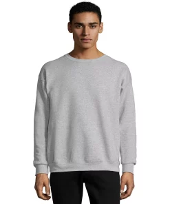 Men's Hanes® EcoSmart Fleece Sweatshirt -Mens Hanes Clothing Shop 4489044 Ash