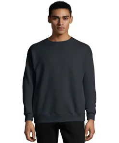 Men's Hanes® EcoSmart Fleece Sweatshirt -Mens Hanes Clothing Shop 4489044 Black