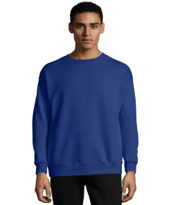 Men's Hanes® EcoSmart Fleece Sweatshirt -Mens Hanes Clothing Shop 4489044 Deep Royal
