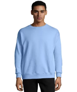 Men's Hanes® EcoSmart Fleece Sweatshirt -Mens Hanes Clothing Shop 4489044 Light Blue