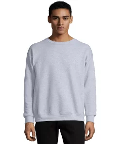 Men's Hanes® EcoSmart Fleece Sweatshirt -Mens Hanes Clothing Shop 4489044 Light Steel