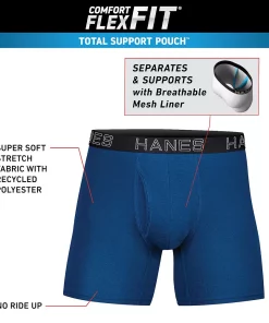 Men's Hanes® 4-pack Ultimate Comfort Flex Fit Total Support Pouch™ Boxer Briefs 14 Men's Hanes® 4-pack Ultimate Comfort Flex Fit Total Support Pouch™ Boxer Briefs -Mens Hanes Clothing Shop 4888581 ALT4