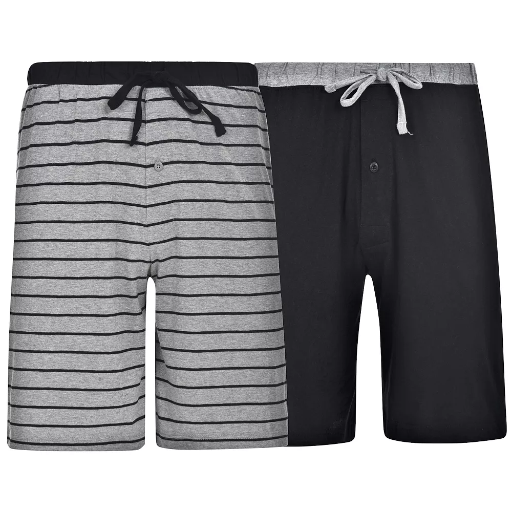 Men's Hanes® 2-pack Knit Pajama Shorts 4 Men's Hanes® 2-pack Knit Pajama Shorts - Image 2