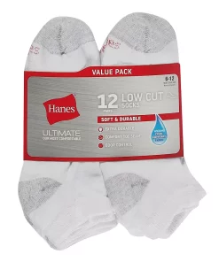 Men's Hanes Ultimate® 12-pack Low-Cut Socks 8 Men's Hanes Ultimate® 12-pack Low-Cut Socks -Mens Hanes Clothing Shop 4998324 ALT