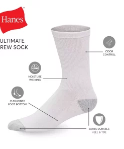 Men's Hanes Ultimate® 12-pack Low-Cut Socks 9 Men's Hanes Ultimate® 12-pack Low-Cut Socks -Mens Hanes Clothing Shop 4998324 ALT99