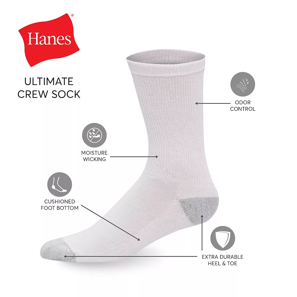 Men's Hanes Ultimate® 12-pack Low-Cut Socks 6 Men's Hanes Ultimate® 12-pack Low-Cut Socks - Image 4