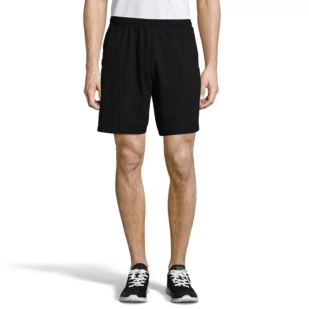 Big & Tall Hanes® Jersey Pocket Shorts 3 Big & Tall Hanes® Jersey Pocket Shorts