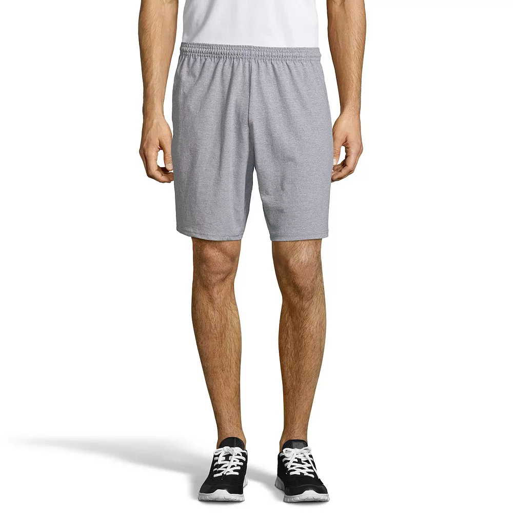 Big & Tall Hanes® Jersey Pocket Shorts 6 Big & Tall Hanes® Jersey Pocket Shorts - Image 4