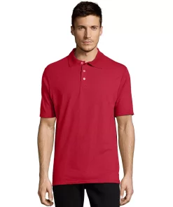 Men's Hanes® X-temp Jersey Polo 17 Men's Hanes® X-temp Jersey Polo -Mens Hanes Clothing Shop 5086667 Deep Red