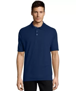 Men's Hanes® X-temp Jersey Polo 15 Men's Hanes® X-temp Jersey Polo -Mens Hanes Clothing Shop 5086667 Navy