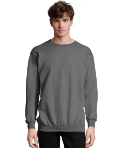 Men's Hanes Ultimate® Cotton Sweatshirt -Mens Hanes Clothing Shop 5086668 Charcoal Heather