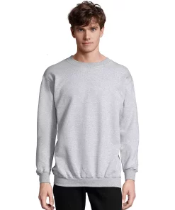 Men's Hanes Ultimate® Cotton Sweatshirt -Mens Hanes Clothing Shop 5086668 Light Steel
