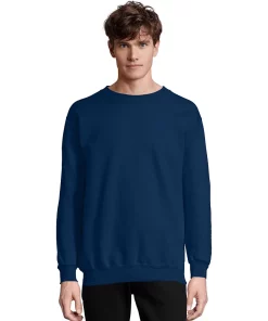 Men's Hanes Ultimate® Cotton Sweatshirt -Mens Hanes Clothing Shop 5086668 Navy