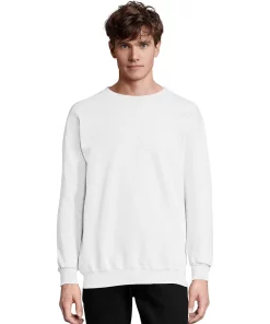 Men's Hanes Ultimate® Cotton Sweatshirt -Mens Hanes Clothing Shop 5086668 White