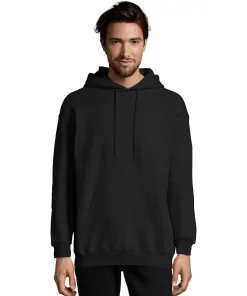 Men's Hanes Ultimate® Fleece Pullover Hoodie -Mens Hanes Clothing Shop 5086670 Black