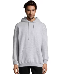 Men's Hanes Ultimate® Fleece Pullover Hoodie -Mens Hanes Clothing Shop 5086670 Light Steel