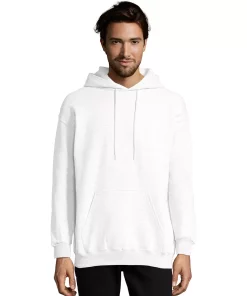 Men's Hanes Ultimate® Fleece Pullover Hoodie -Mens Hanes Clothing Shop 5086670 White