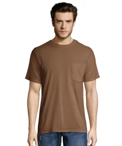 Men's Hanes® Workwear 2-pack Pocket Tee 16 Men's Hanes® Workwear 2-pack Pocket Tee -Mens Hanes Clothing Shop 5086673 Army Brown