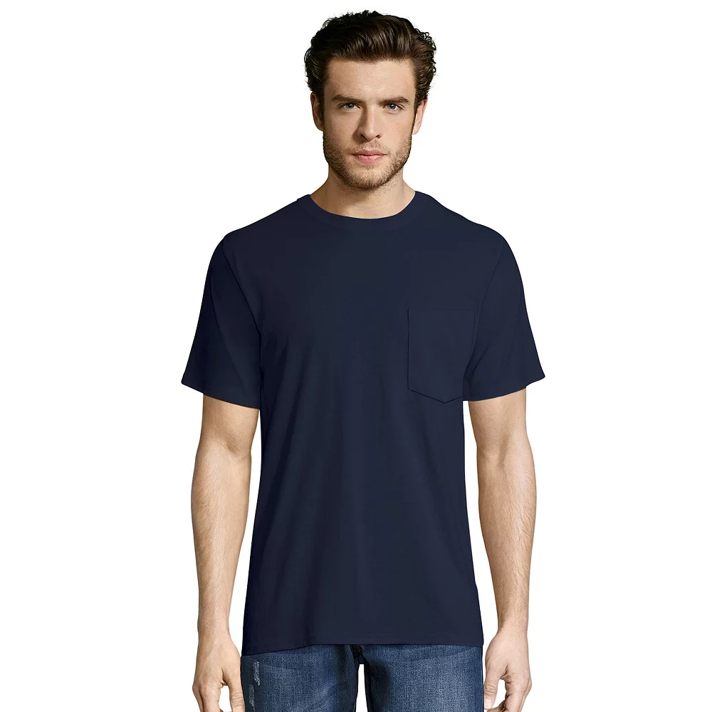 Men's Hanes® Workwear 2-pack Pocket Tee 4 Men's Hanes® Workwear 2-pack Pocket Tee - Image 2